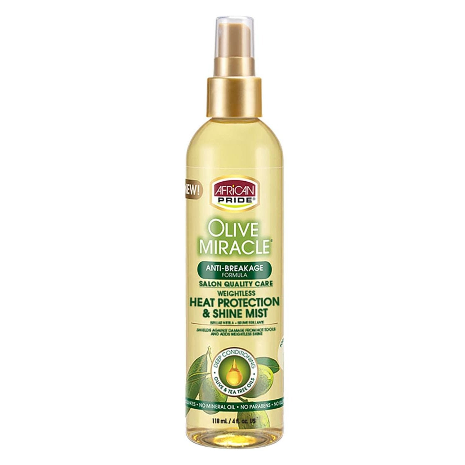 African Pride Olive Miracle Weightless Heat Protection Shine Mist African Pride Olive Miracle Weightless Heat Protection Shine Mist
