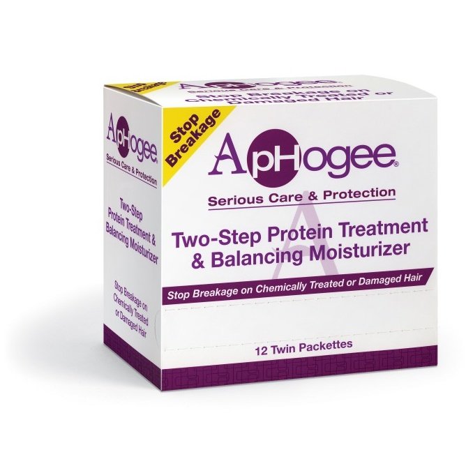 Aphogee Two-Step Treatment & Balancing Moisturizing Twin-Packs (12) Aphogee Two-Step Treatment & Balancing Moisturizing Twin-Packs (12)